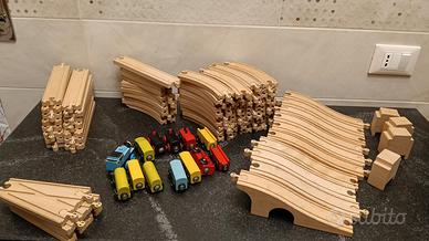 Trenino legno ikea 96 pz