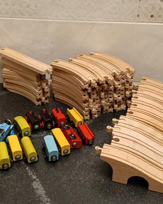 Trenino legno ikea 96 pz