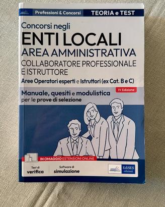 Manuale concorsi Enti locali - Area amministrativa