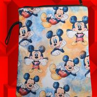 Portalibro con stampa Mickey Mouse. NUOVO!