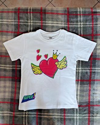 T-SHIRT CANALE TV SUPER! TAGLIA 7/8 MESI MAGLIA 2