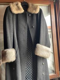 Cappotto in loden e visone