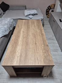 tavolino in legno per salotto 140x 68