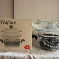 Vaporiera in vetro BALLARINI mai usata.