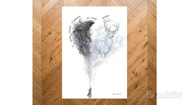 poster A4 Harry Potter plastificato