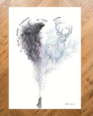 poster A4 Harry Potter plastificato