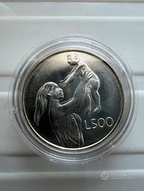 500 lire argento San Marino 1972