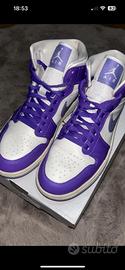 Air Jordan 1 MID purple borgogna