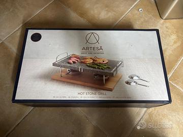 Griglia in pietra lavica Artesa per cene convivial