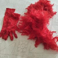 collo di struzzo e guanti 