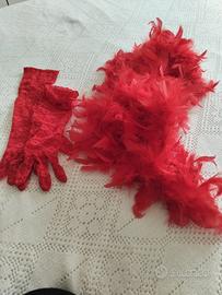 collo di struzzo e guanti 