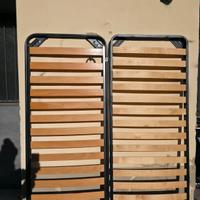 Due reti a doghe per letto singolo 