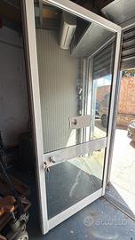 Infissi infisso in aluminio con vetro porta