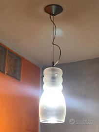 Sospensione  moderna in vetro Murano