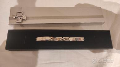 Bracciale acciaio, oro o cuoio