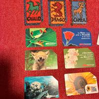 Schede telefoniche animali fiori oroscopo cinese