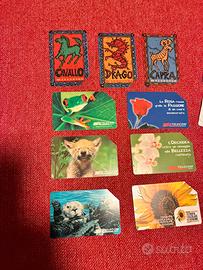 Schede telefoniche animali fiori oroscopo cinese