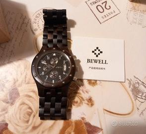 orologio in legno ecologico Bewell