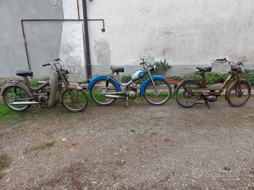 Tre motorini d'epoca