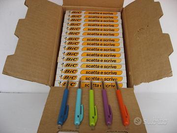 3 penna a scatto bic m10 clic scatolata anni '70