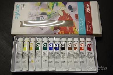 12 tubi di colori acrilici