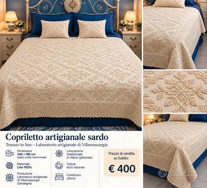 copriletto in lino al 100%