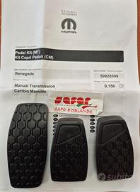 JEEP RENEGADE KIT COPRIPEDALI IN GOMMA ORIGINALI