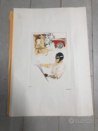 Litografia Tazio nuvolari