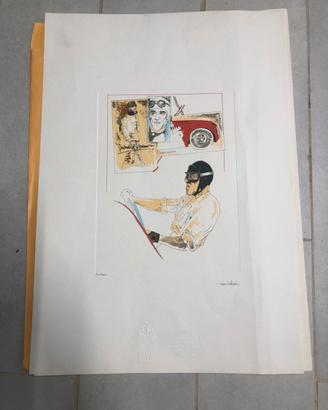 Litografia Tazio nuvolari
