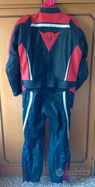 Tuta in pelle divisibile Dainese, tg XL