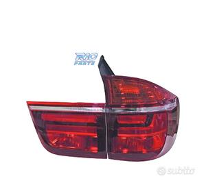 FANALI BMW X5 E70 07-10 TUBELIGHT LED ROSSO FUMÉ