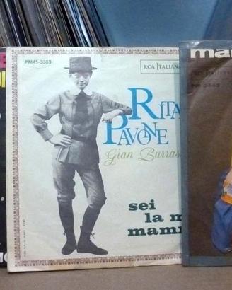 Lotto 7 single musica anni 60 italiana + 3 single