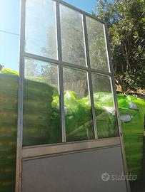 porta in alluminio e vetro
