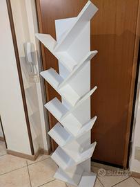 Libreria bianca moderna 45x22x164 cm