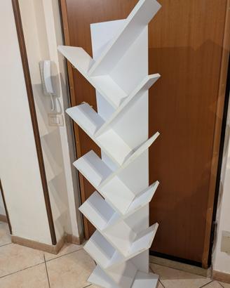 Libreria bianca moderna 45x22x164 cm