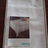 tovaglia ricamata con 8 tovaglioli 