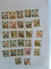27 francobolli castelli italiani