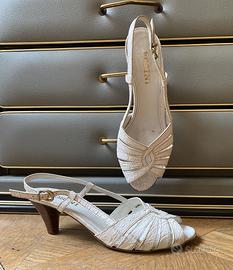 Sandali Rosini in Pelle Bianca