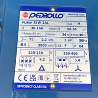 Pedrollo pompa pump 3al 3 cavalli