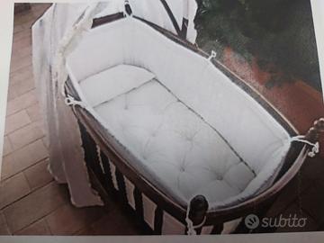 Culla in noce di fine 800