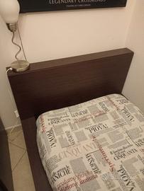 Letto singolo in Wengè 