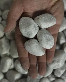 Ciottolo bianco carrara 15/25 mm