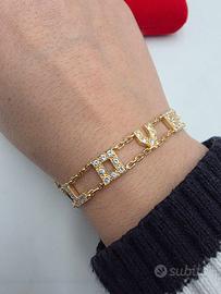 BRACCIALE I LOVE YOU ORO DIAMANTI
