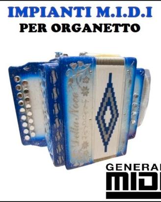 IMPIANTO MIDI PER ORGANETTO 