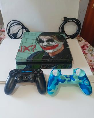 PlayStation 4 Slim + Controller SSC Napoli + Cavi