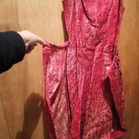 Vestito da sera anni 50 rosso e oro