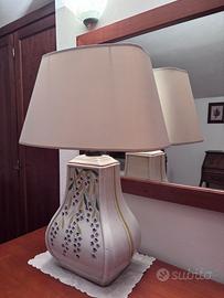 Lampada in ceramica da arredo beige