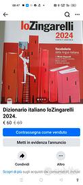 Dizionario di italiano lo Zingarelli