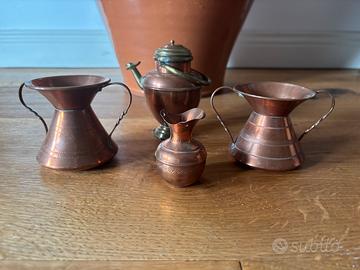 Set oggetti in rame vintage