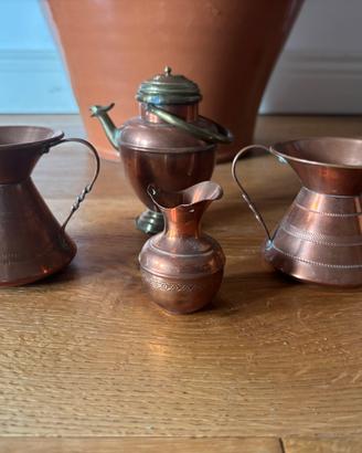 Set oggetti in rame vintage